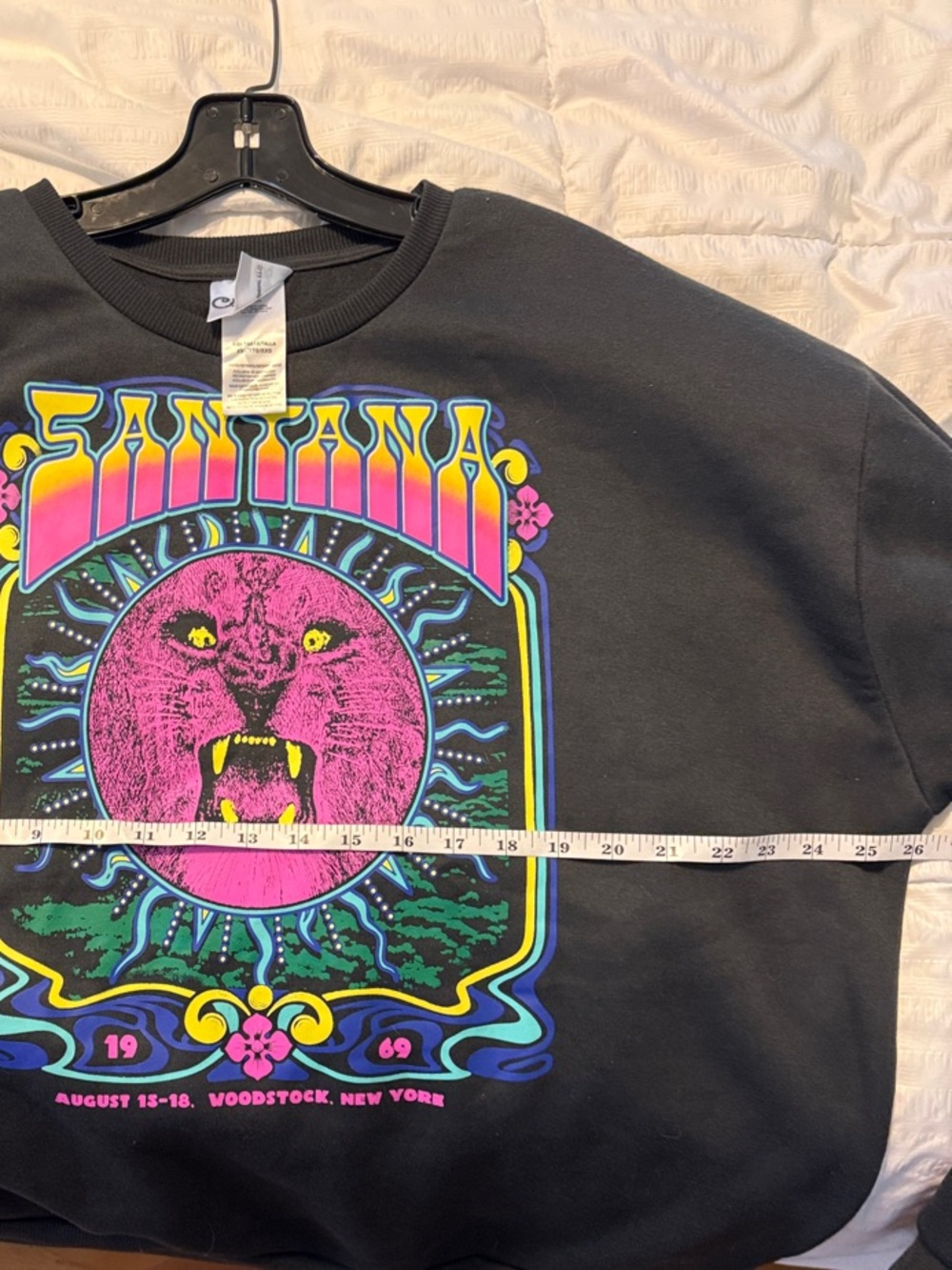 Carlos by Carlos Santana Black Sweat with Neon Pink & Yellow-Accented Graphic - Picture 6 of 6